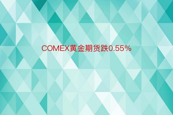 COMEX黄金期货跌0.55%